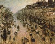 Camille Pissarro The Boulevard Montmartre on a Winter Morning oil painting